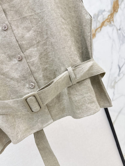 25ss linen vest