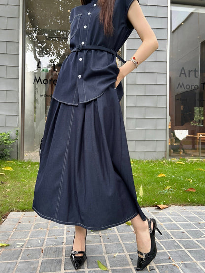 25SS denim skirt