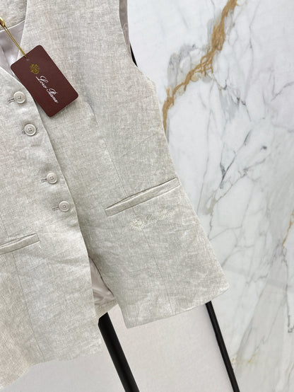 25ss linen vest