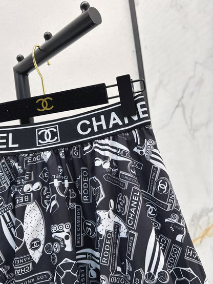 25ss print skirt