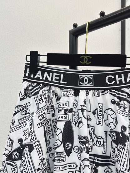 25ss print skirt