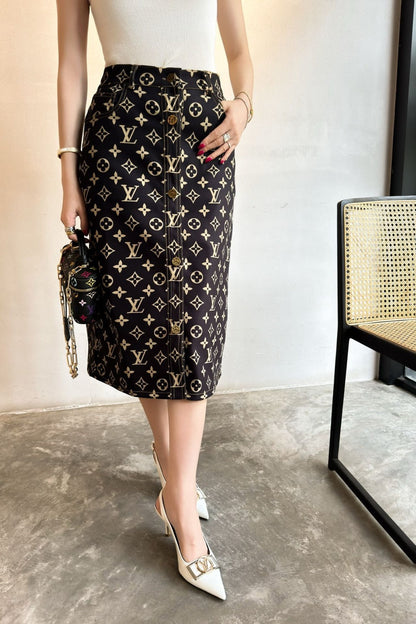 25ss monogram skirt