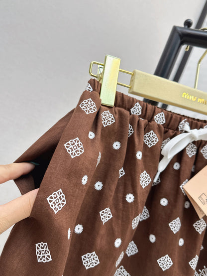 25ss linen skirt