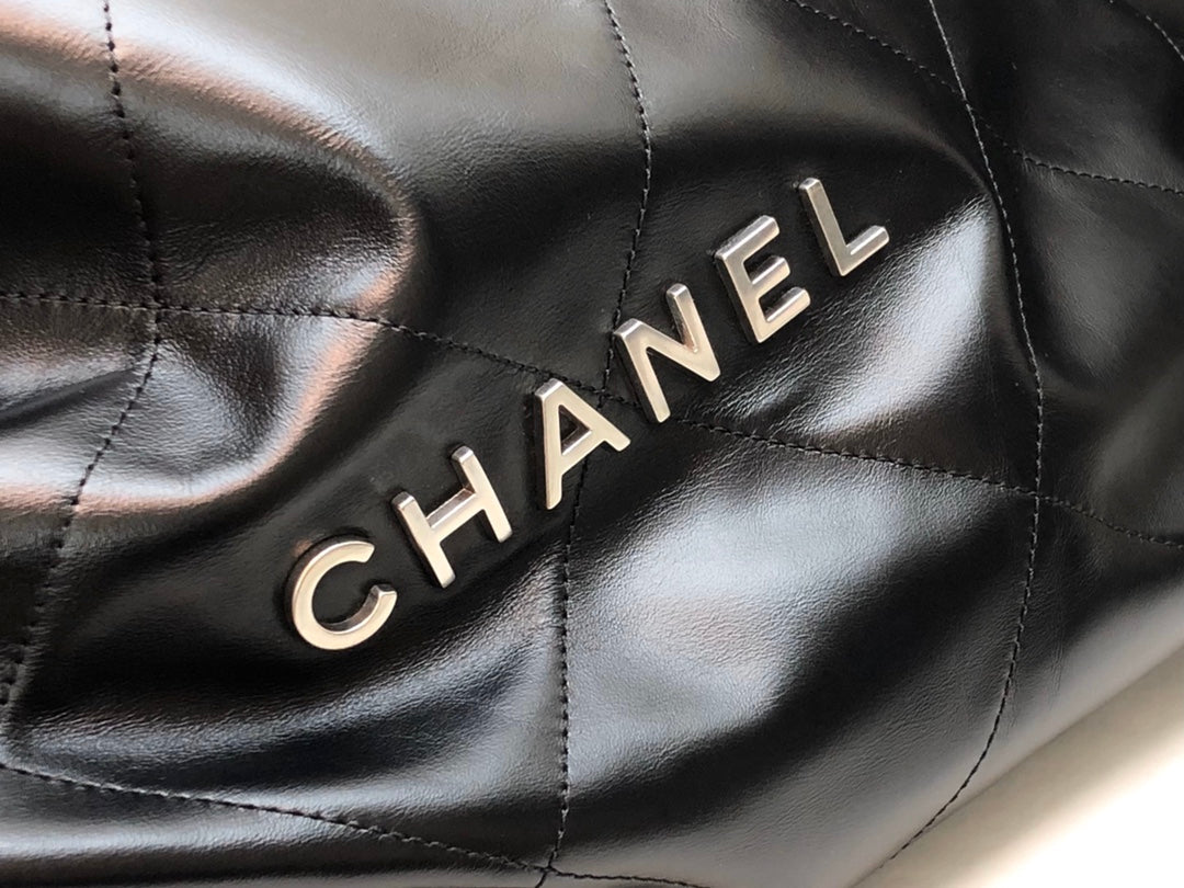 gblack with silver lettering