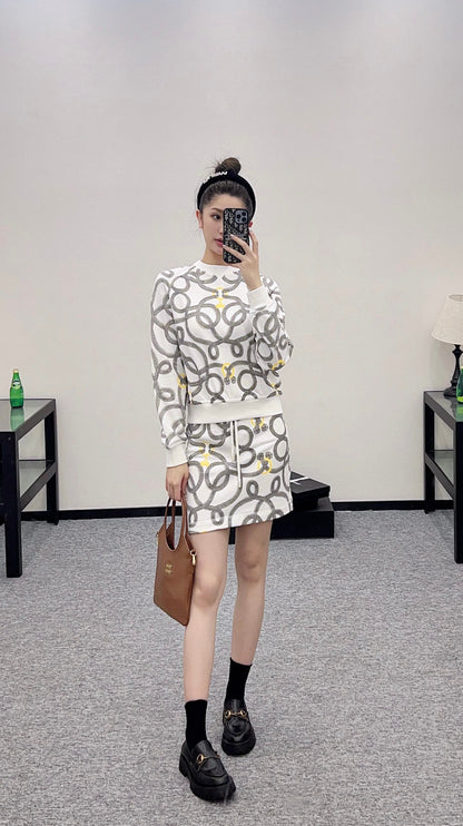2024 new products Sweater skirt set
