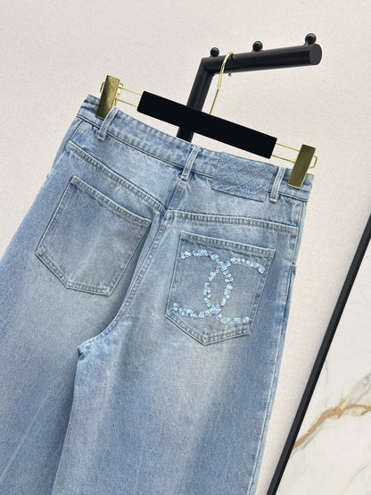 25ss beaded jeans
