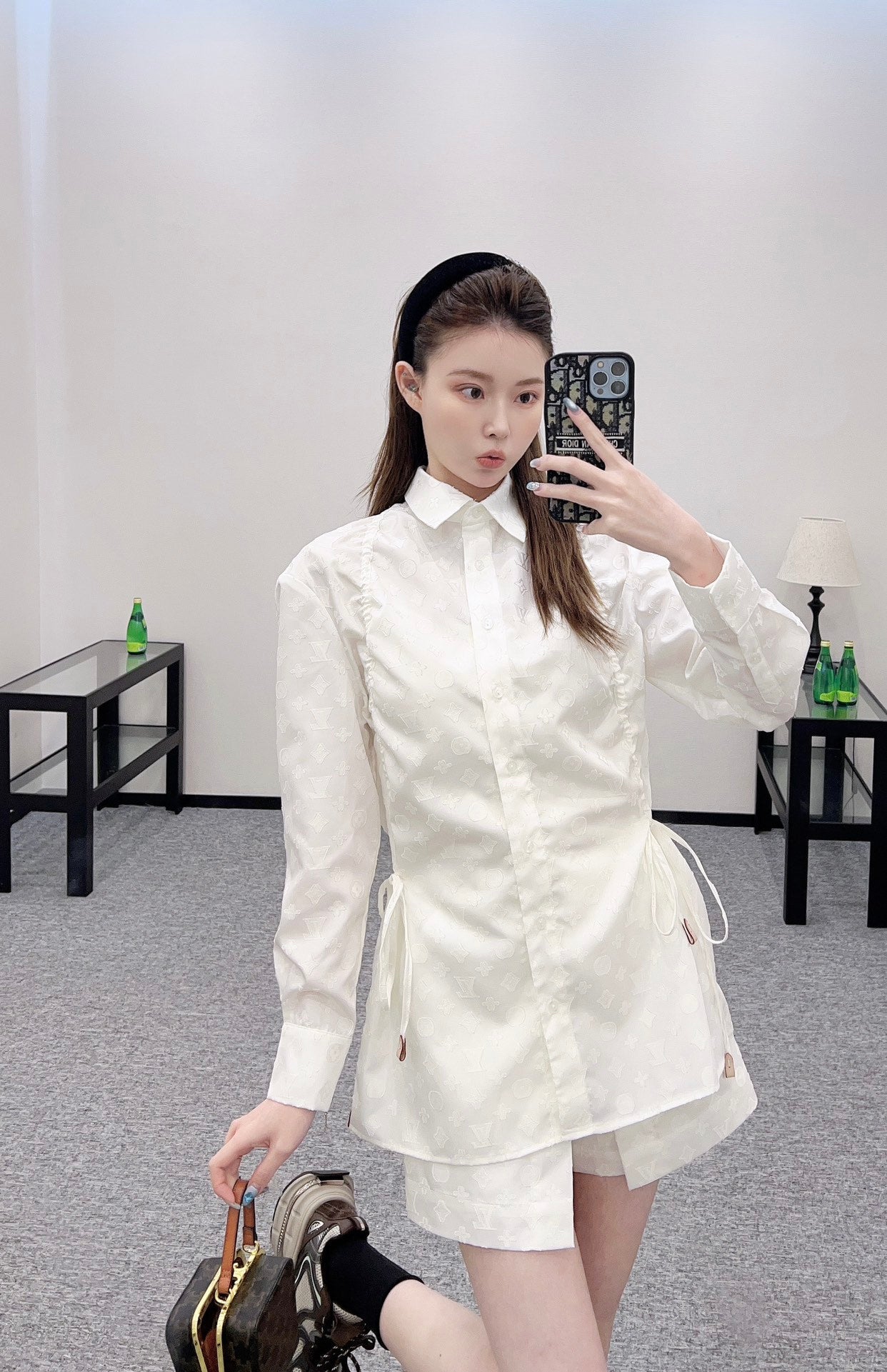 2025 new product Long-sleeved shorts suit