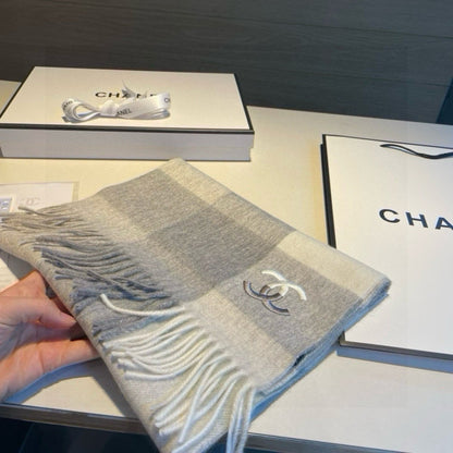 New cashmere water ripple scarf