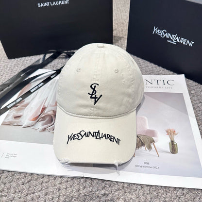 Letter embroidered baseball cap