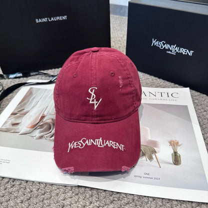 Letter embroidered baseball cap