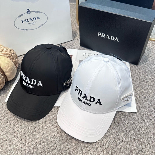 Embroidered lettering baseball cap