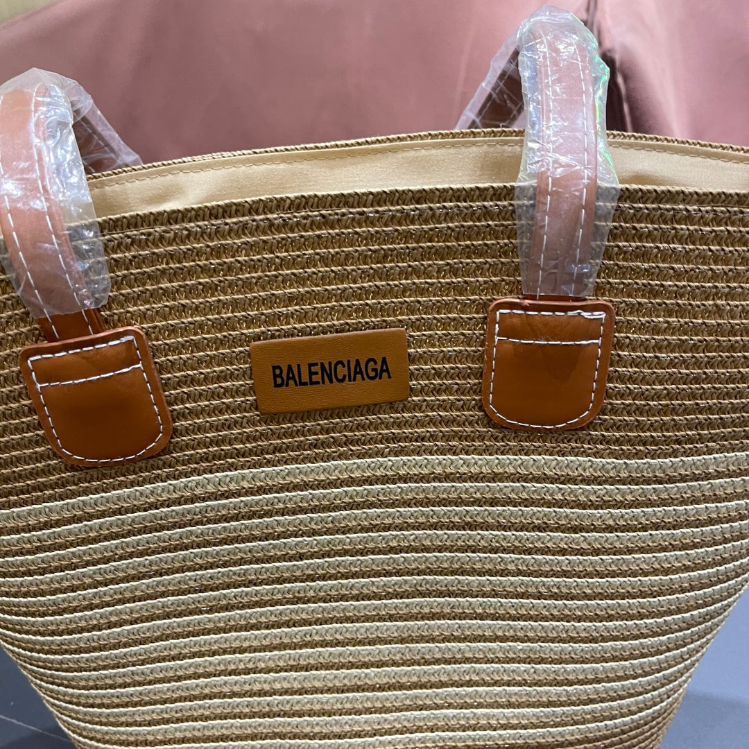 Popular straw hat and bag two-piece set