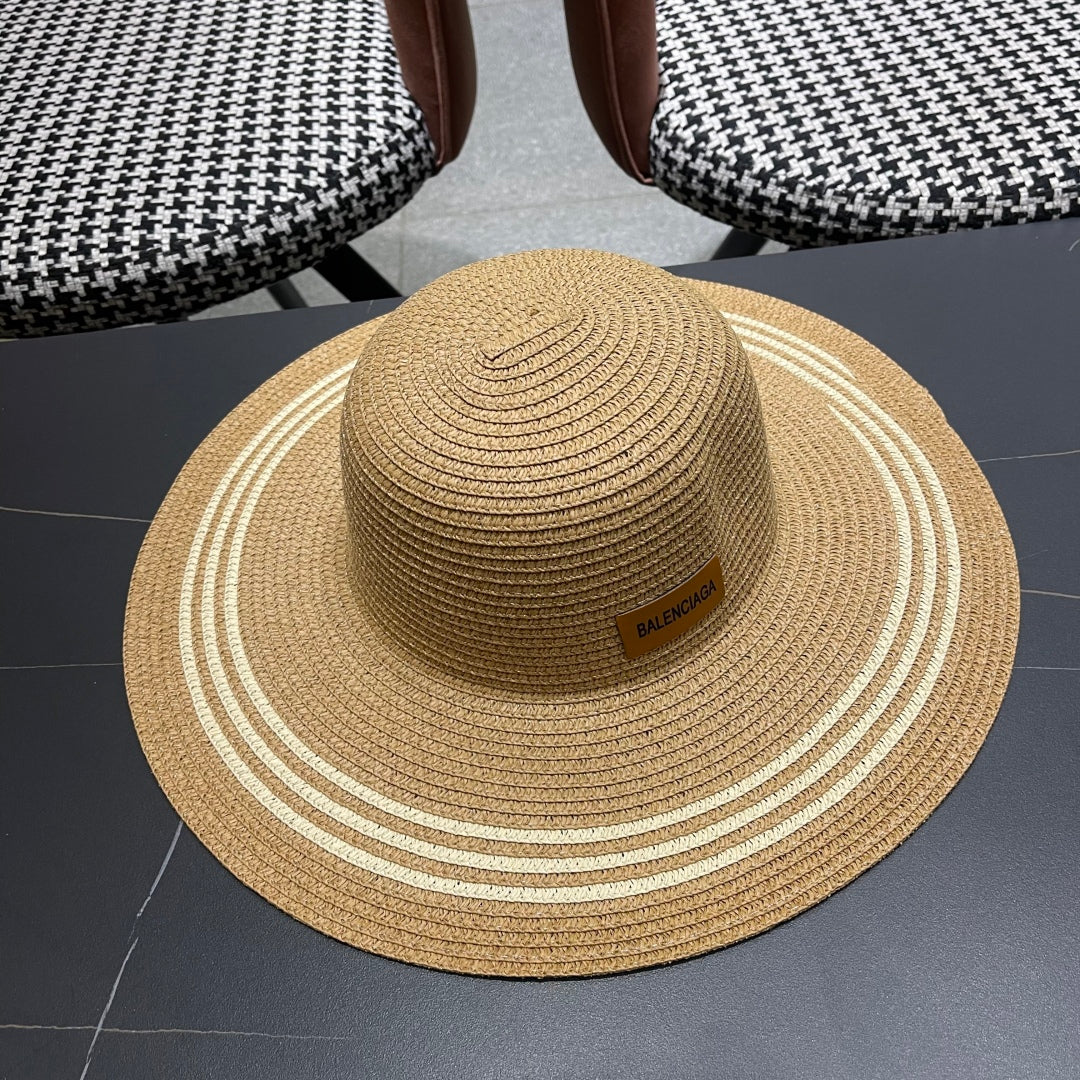 Popular straw hat and bag two-piece set
