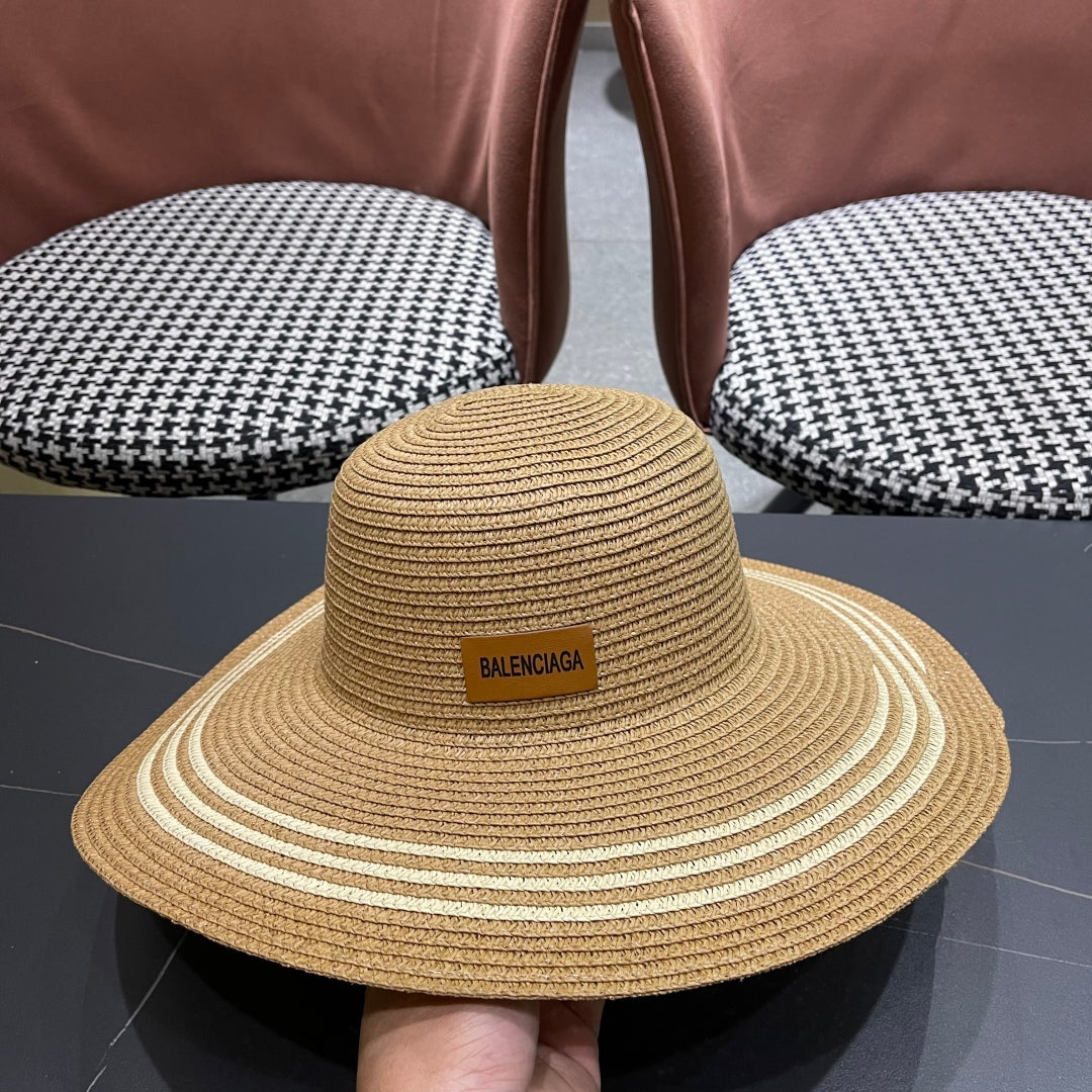 Popular straw hat and bag two-piece set