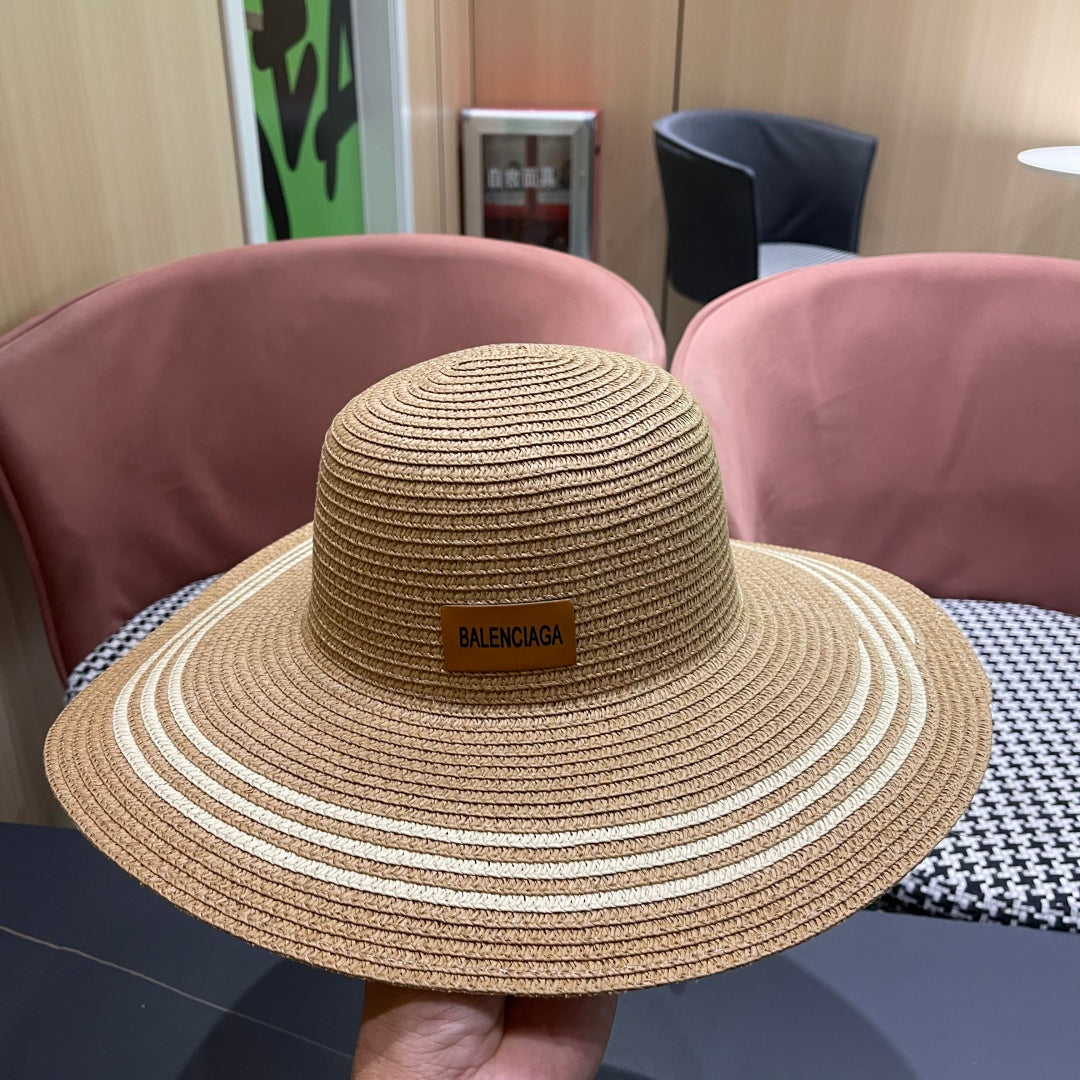Popular straw hat and bag two-piece set