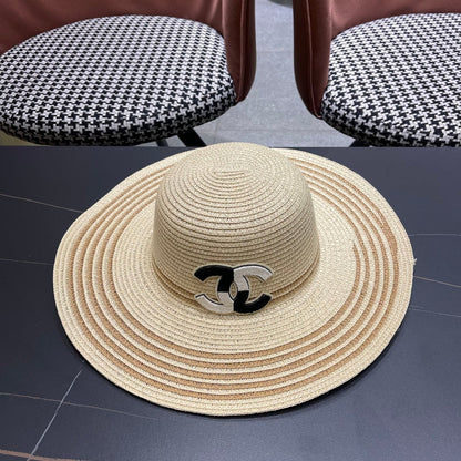 New straw hat bag two-piece set