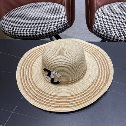 New straw hat bag two-piece set