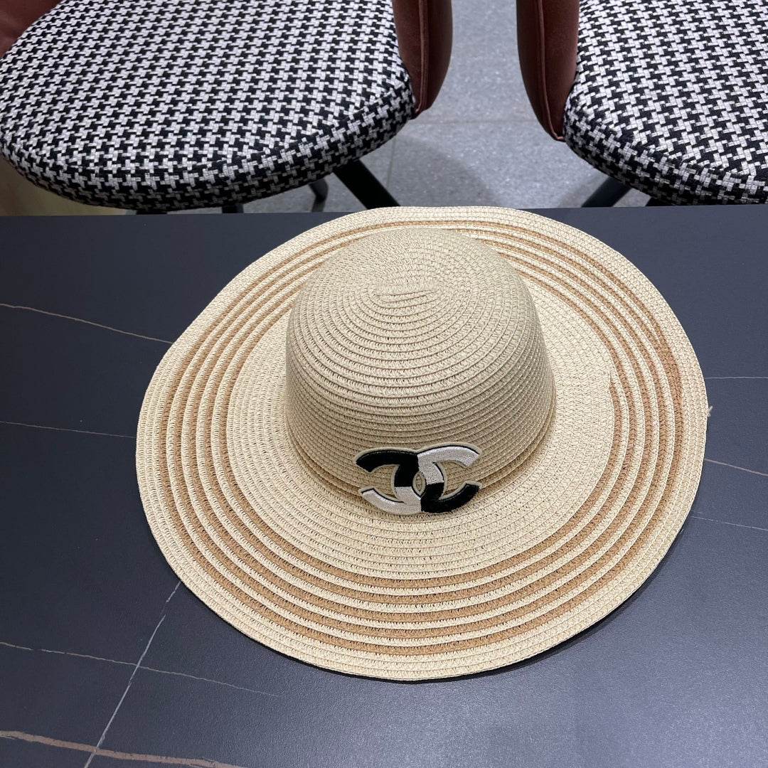 New straw hat bag two-piece set