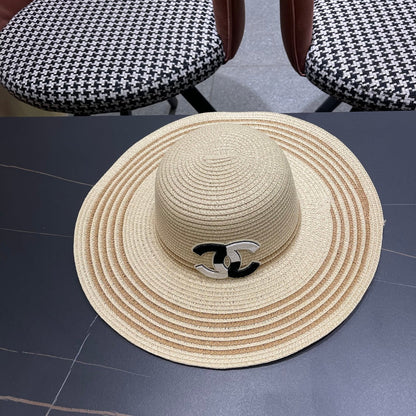 New straw hat bag two-piece set