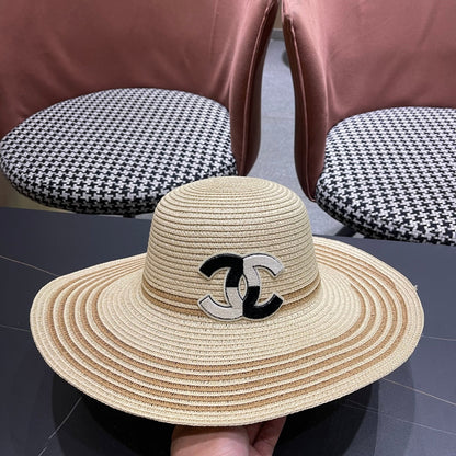 New straw hat bag two-piece set
