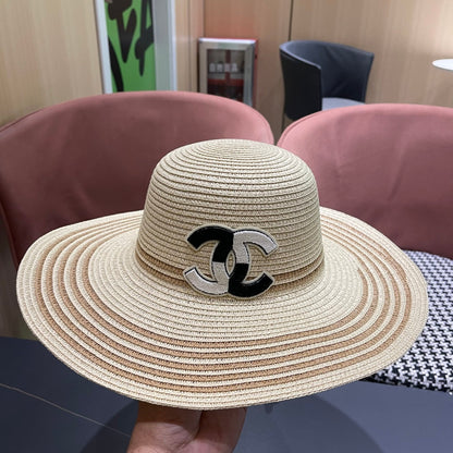 New straw hat bag two-piece set