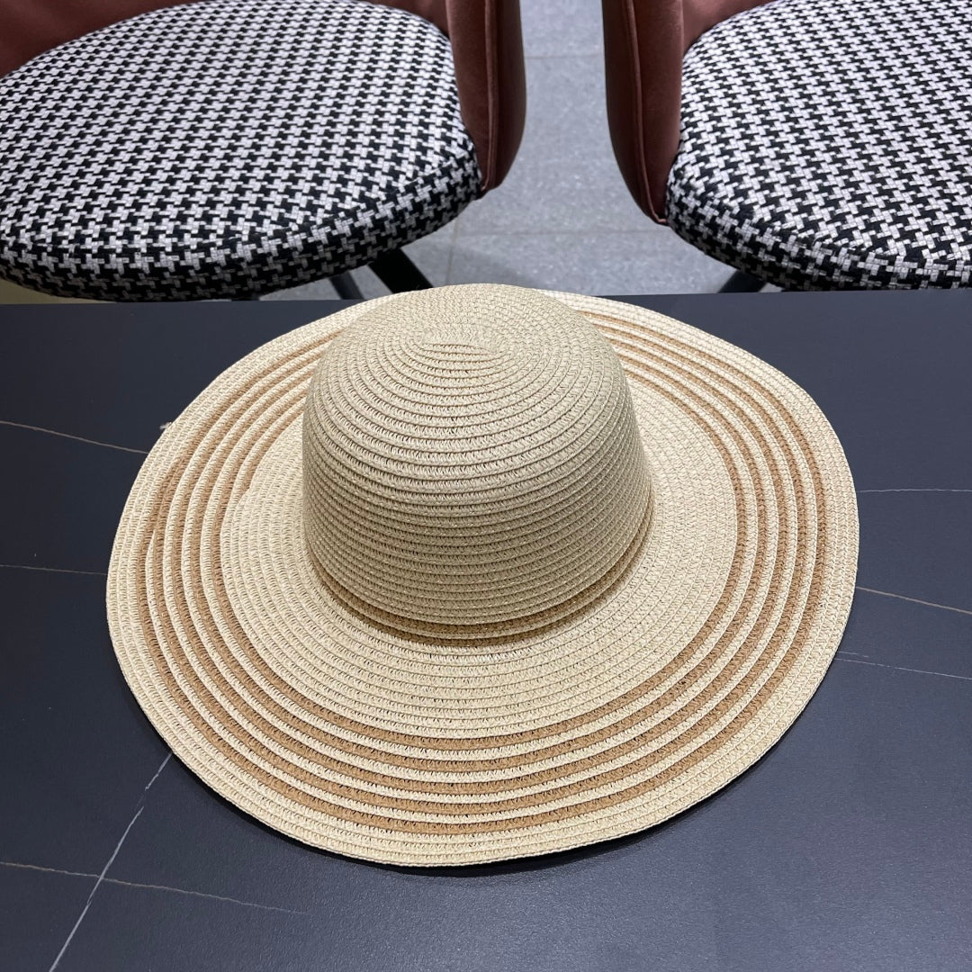 New straw hat bag two-piece set