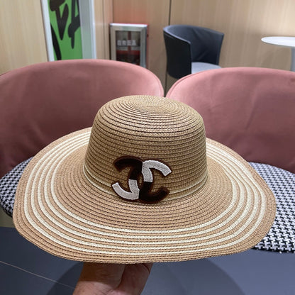 New straw hat bag two-piece set