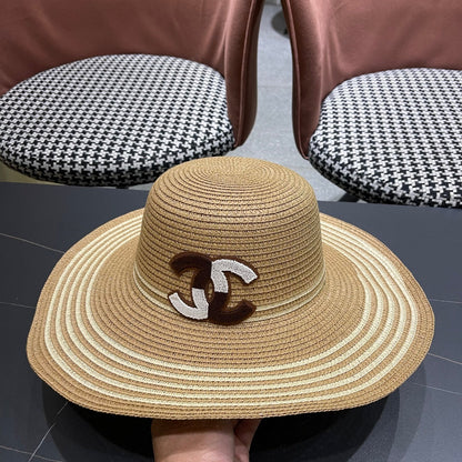 New straw hat bag two-piece set