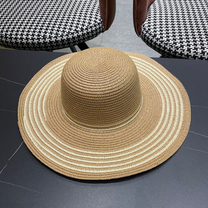 New straw hat bag two-piece set