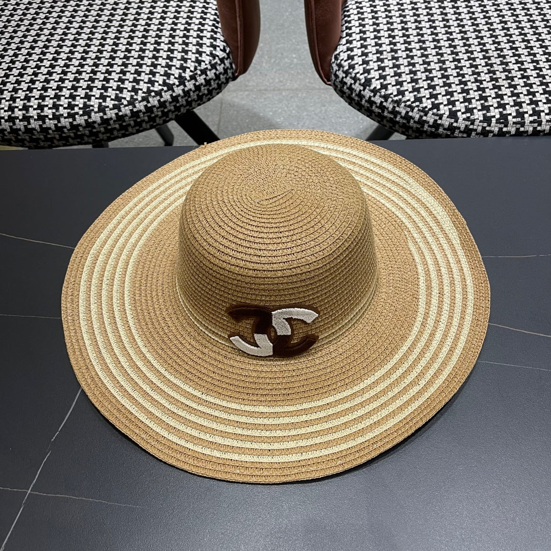 New straw hat bag two-piece set