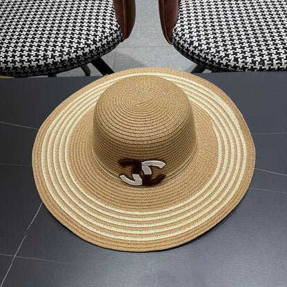 New straw hat bag two-piece set