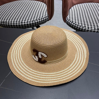 New straw hat bag two-piece set