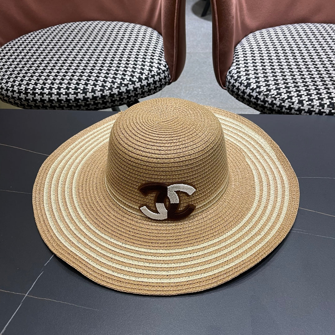 New straw hat bag two-piece set