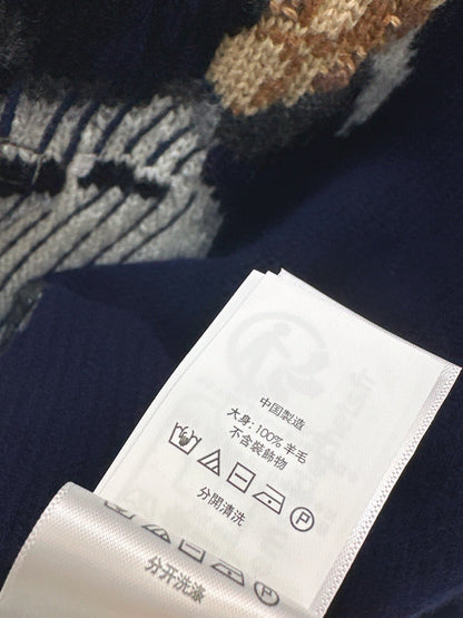 25fw new baseball bear pullover sweater