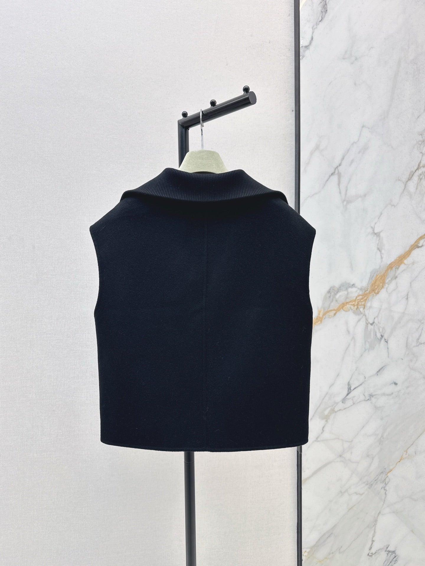25fw new lapel stitching wool vest