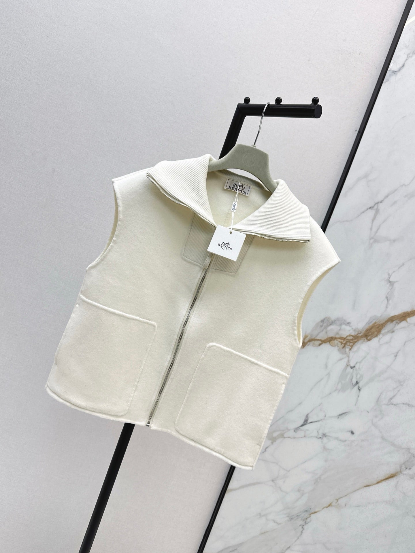 25fw new lapel stitching wool vest