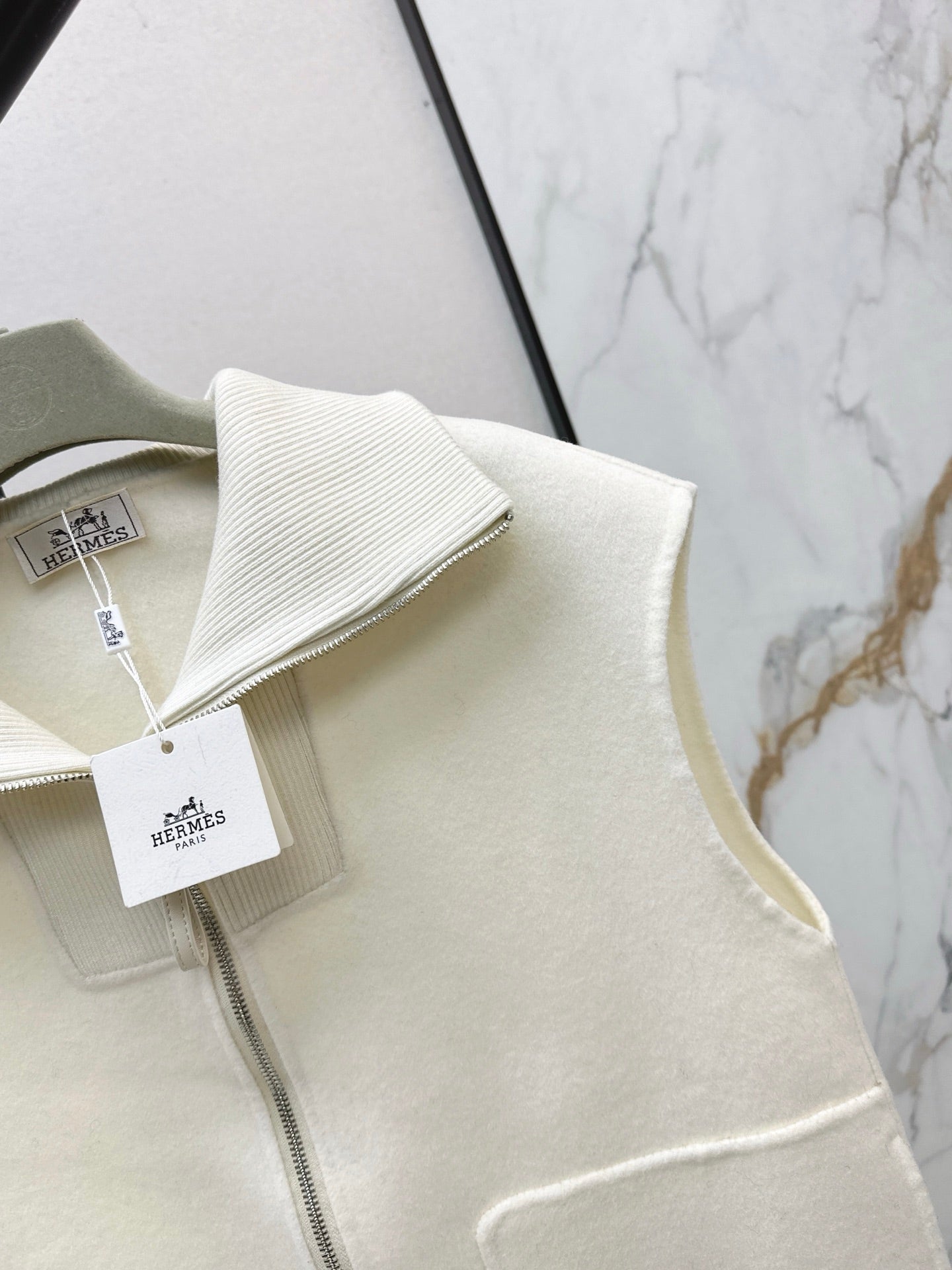 25fw new lapel stitching wool vest