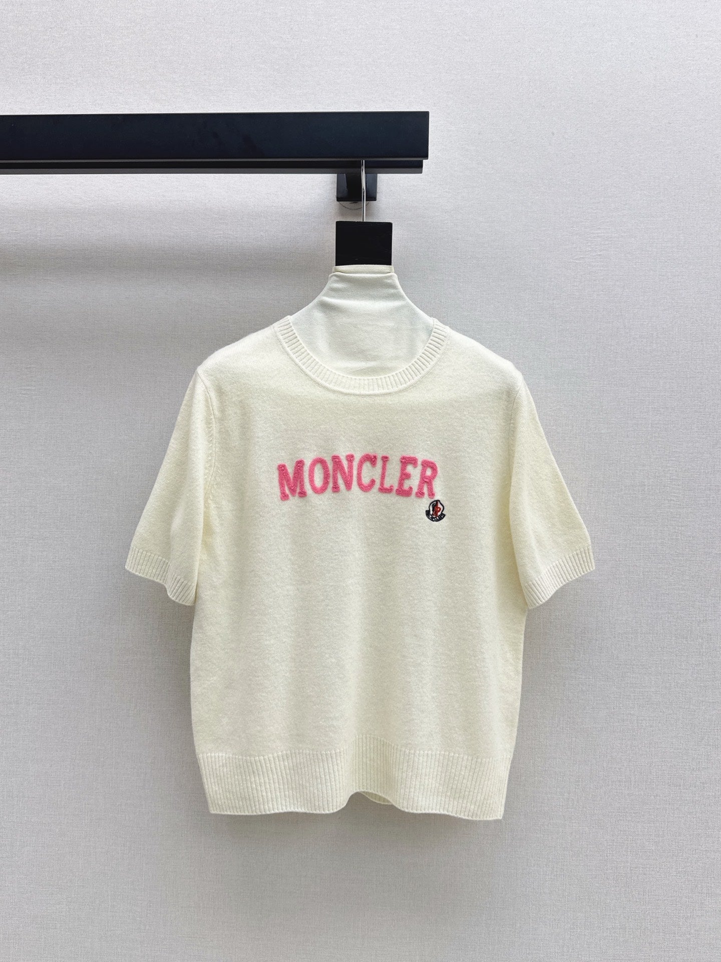 25fw new embroidery knitted short sleeves