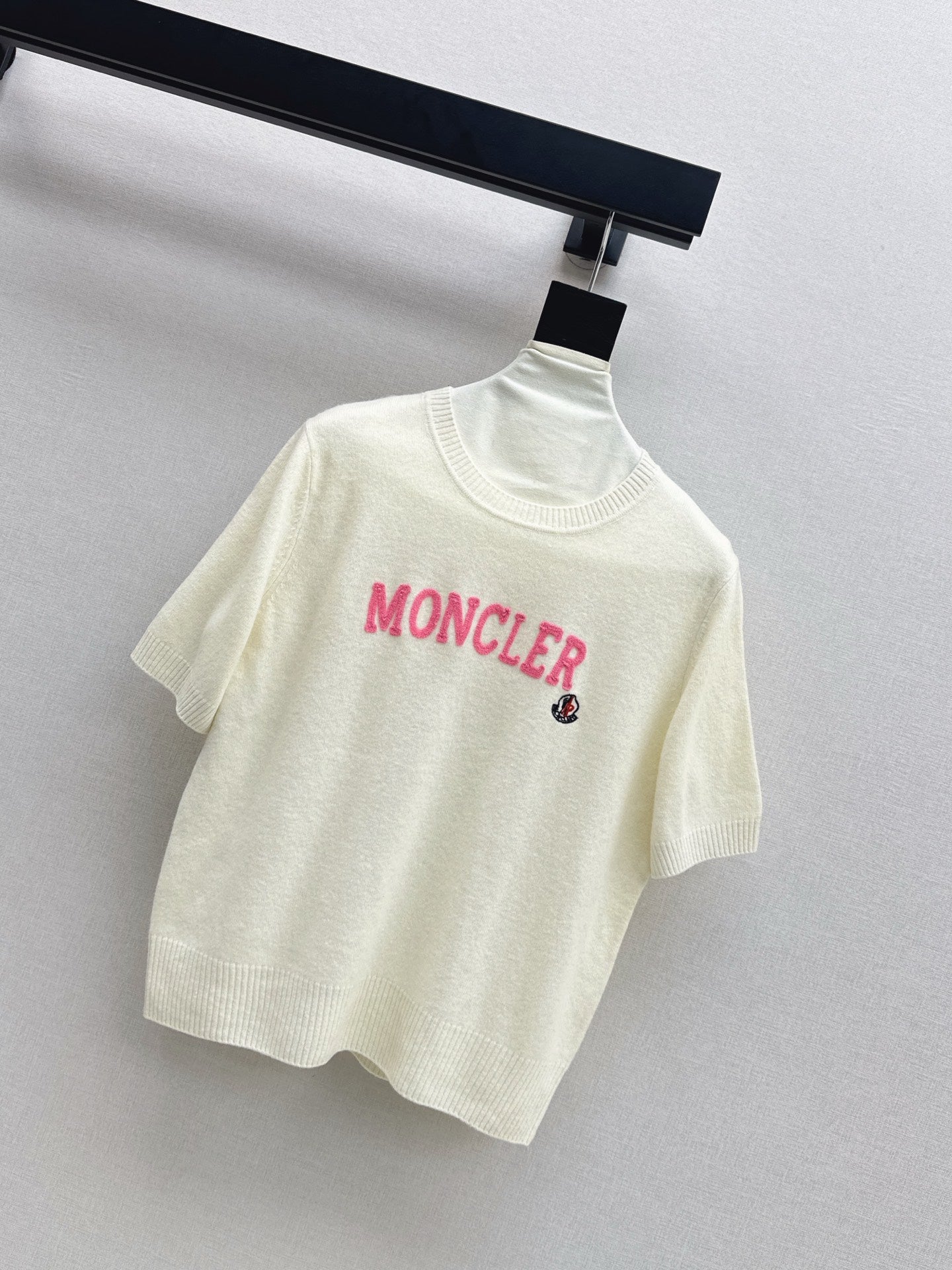 25fw new embroidery knitted short sleeves