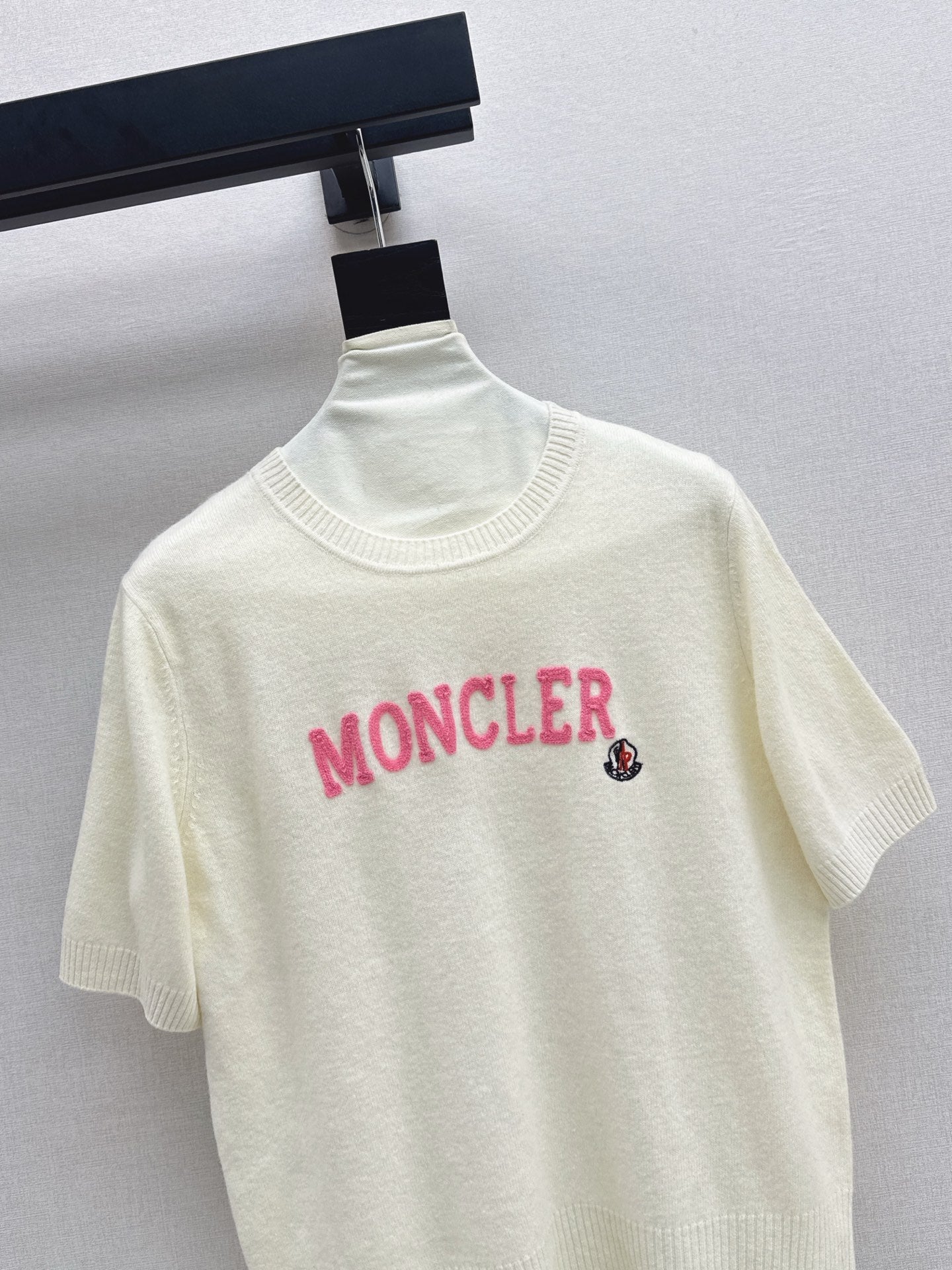 25fw new embroidery knitted short sleeves