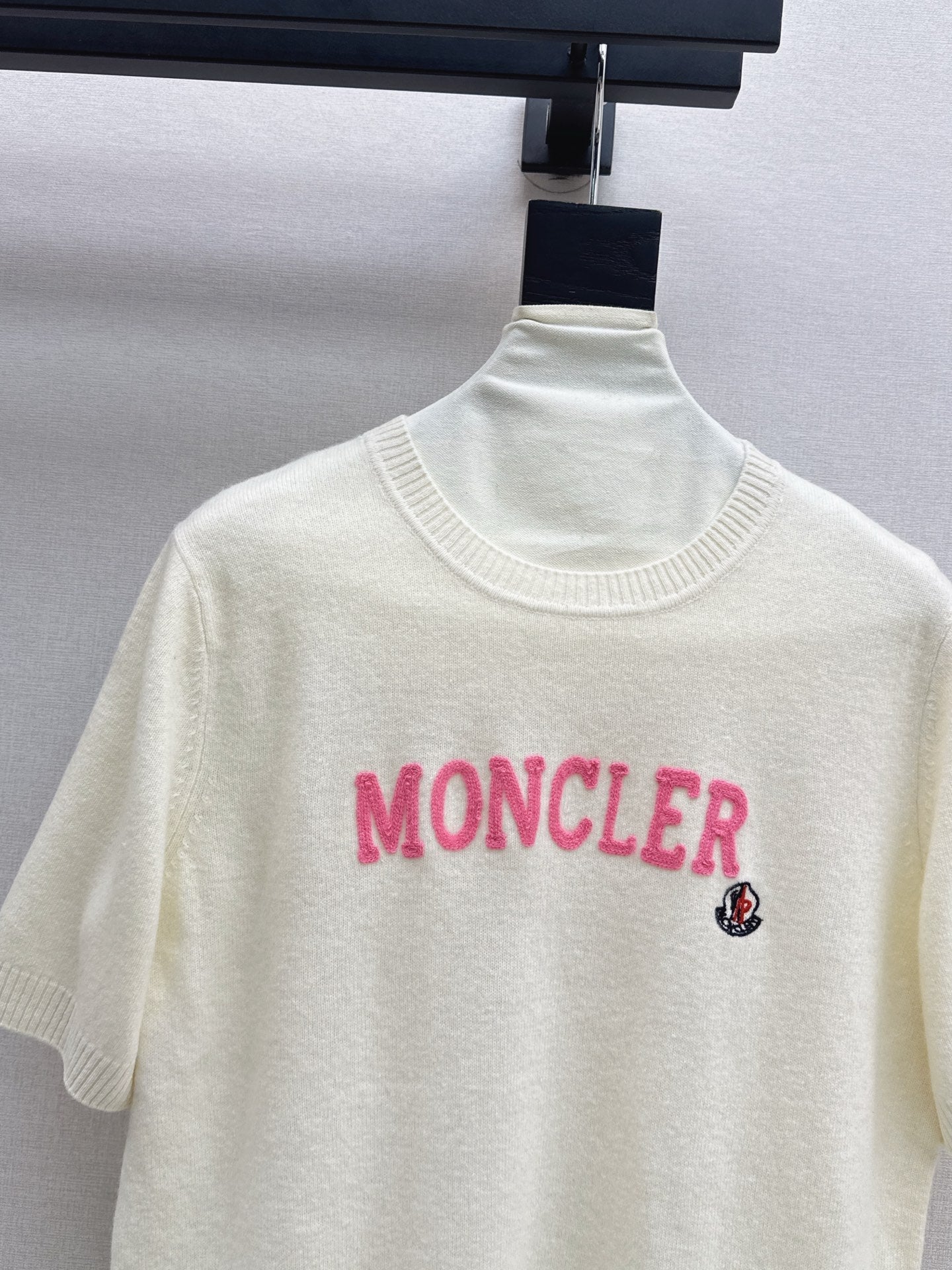 25fw new embroidery knitted short sleeves