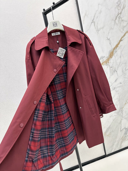 25fw new mid-length windbreaker jacket