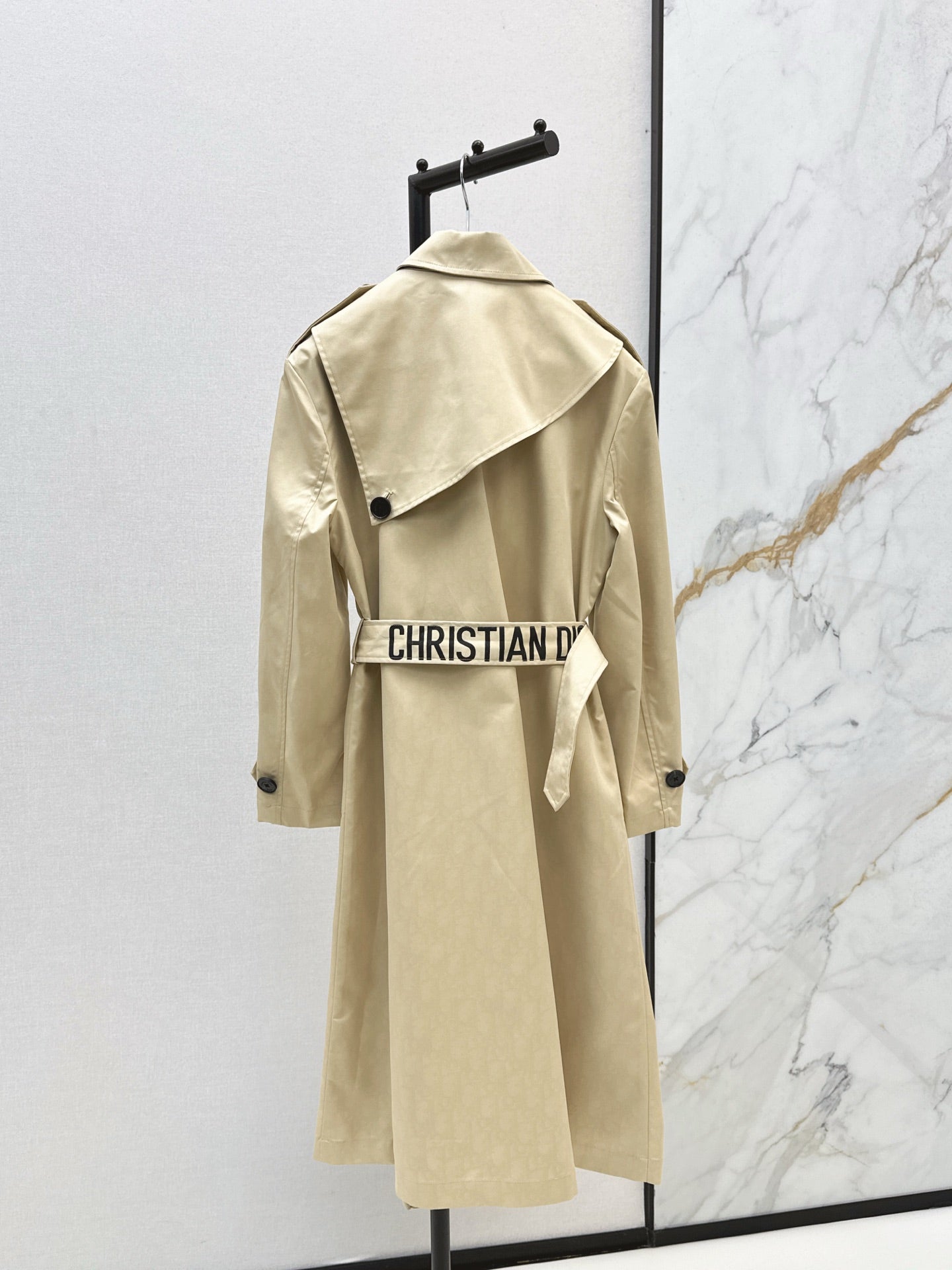 25fw new lapel belt windbreaker jacket
