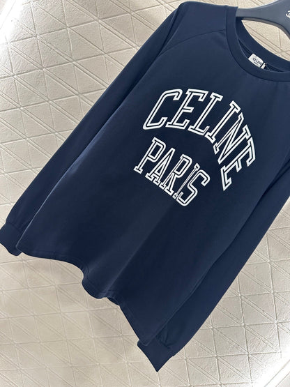 25fw new round neck contrast color long sleeve