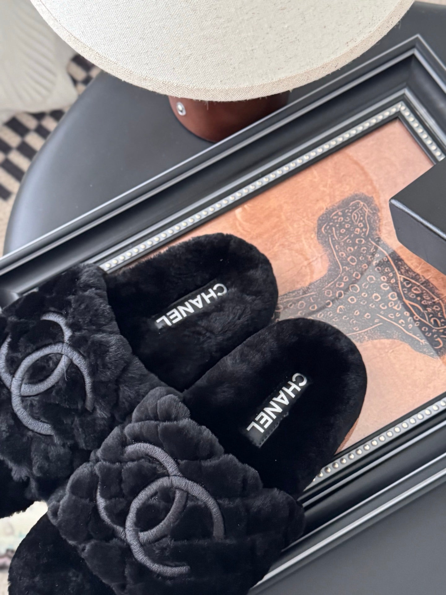 25K new fur slippers
