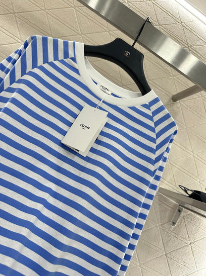 25fw new round neck striped long sleeves