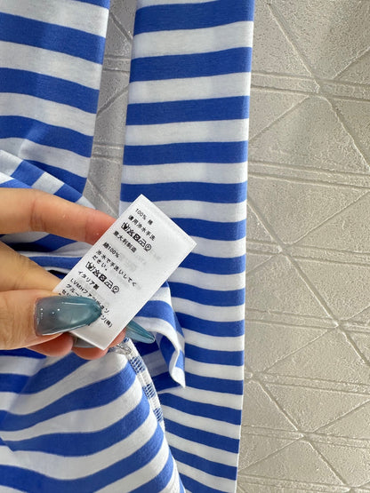 25fw new round neck striped long sleeves