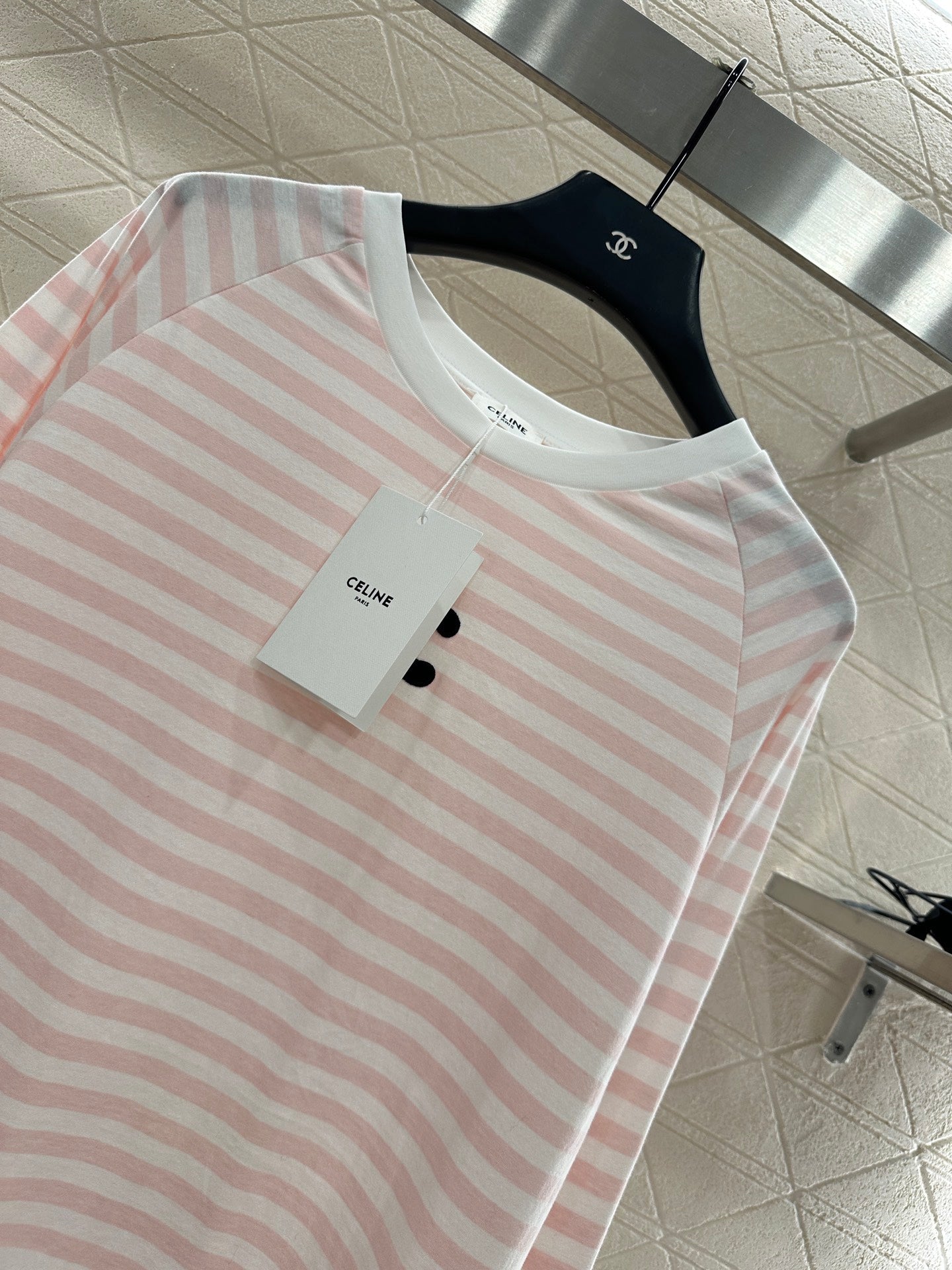 25fw new round neck striped long sleeves