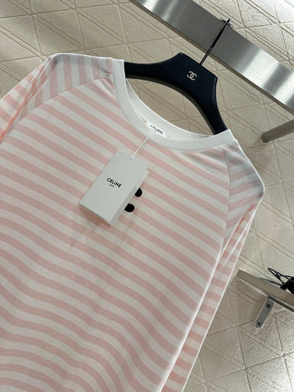 25fw new round neck striped long sleeves