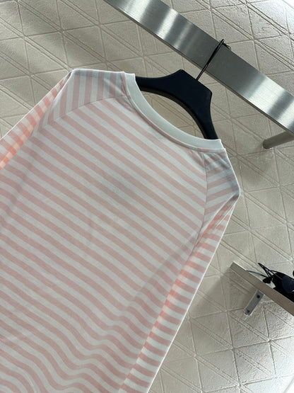 25fw new round neck striped long sleeves